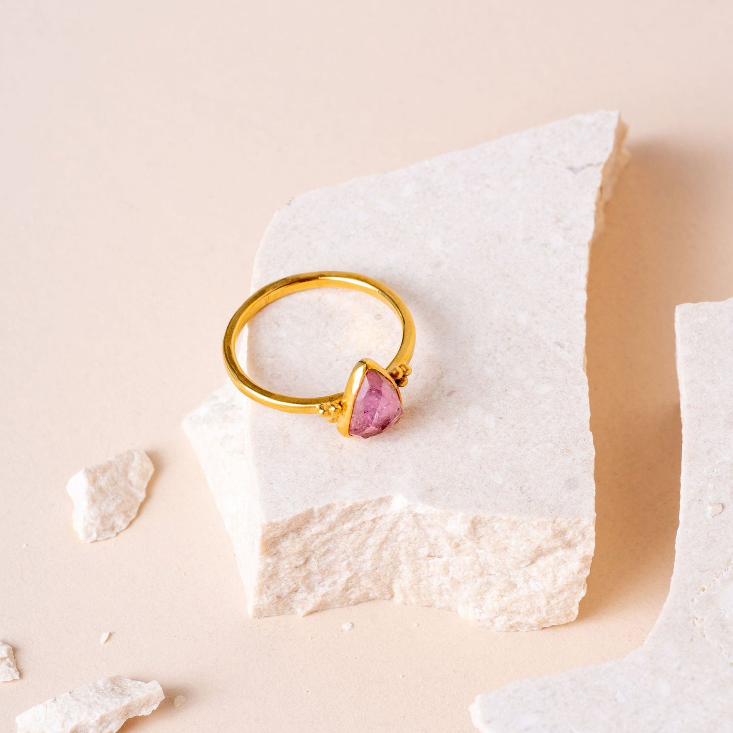 SATYA Ring - Pink Tourmaline : Size O
