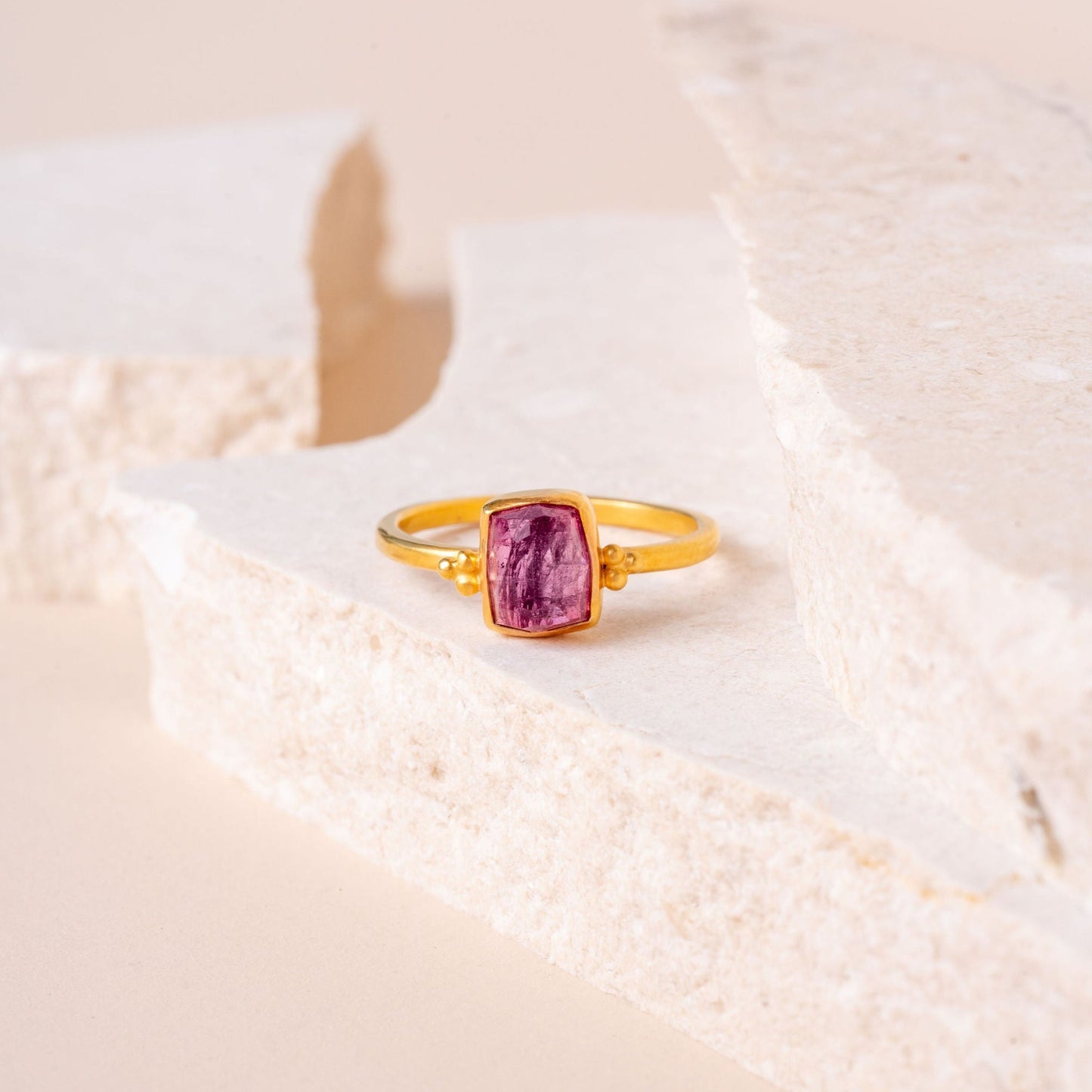 SATYA Ring - Pink Tourmaline : Size N
